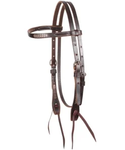 Martin Saddlery Rawhide Laced Brow Headstall