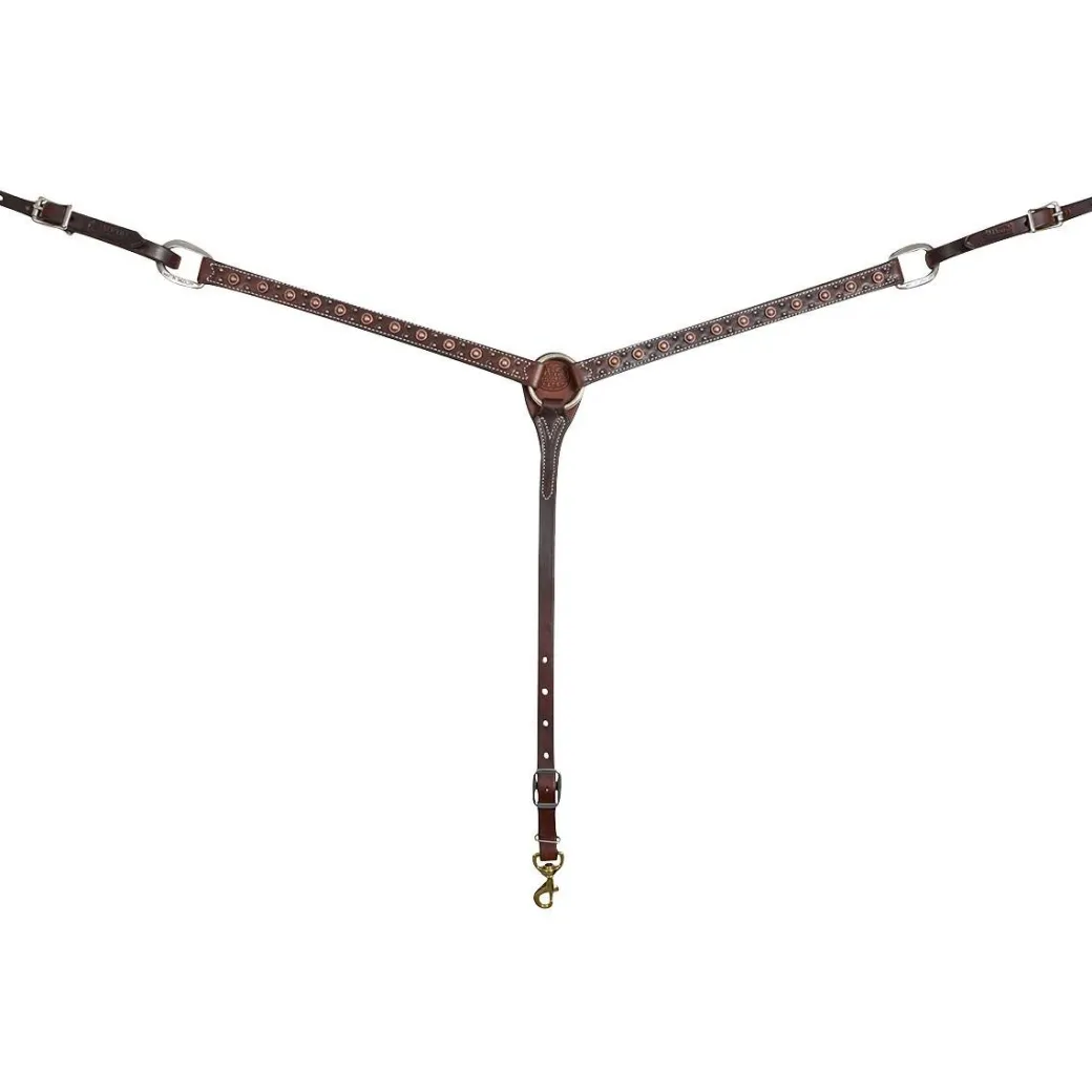 Martin Saddlery Rope Edge Dots Breast Collar