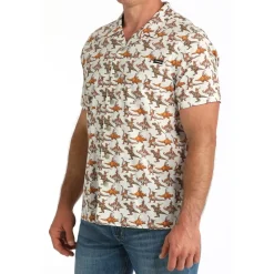 Men's Cinch Bronc-A-Saurus Camp Shirt