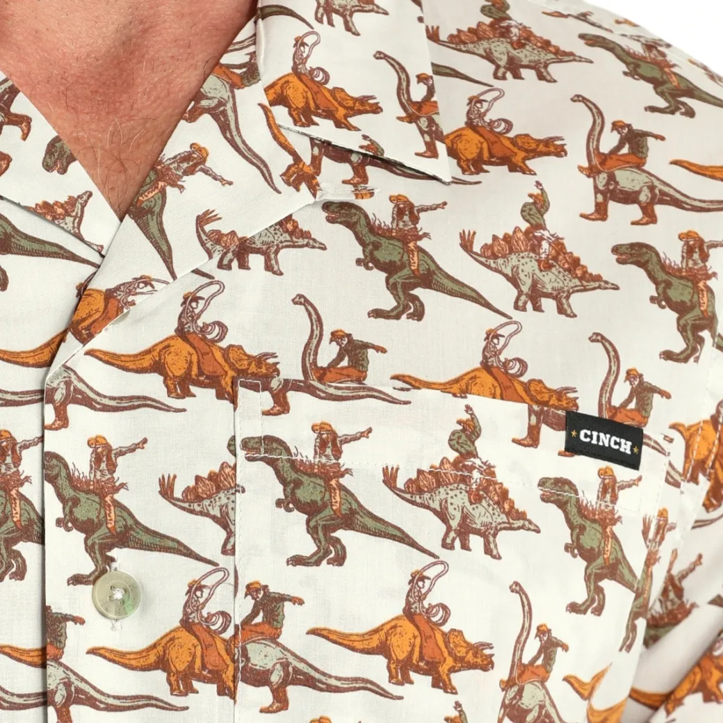 Men's Cinch Bronc-A-Saurus Camp Shirt