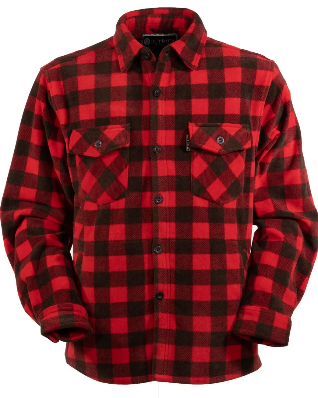 Men's Outback Fleece Big Shirt | Red