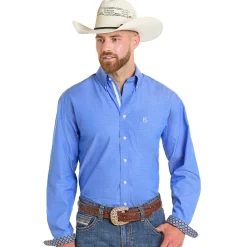 Men's Panhandle Blue Button Down Shirt