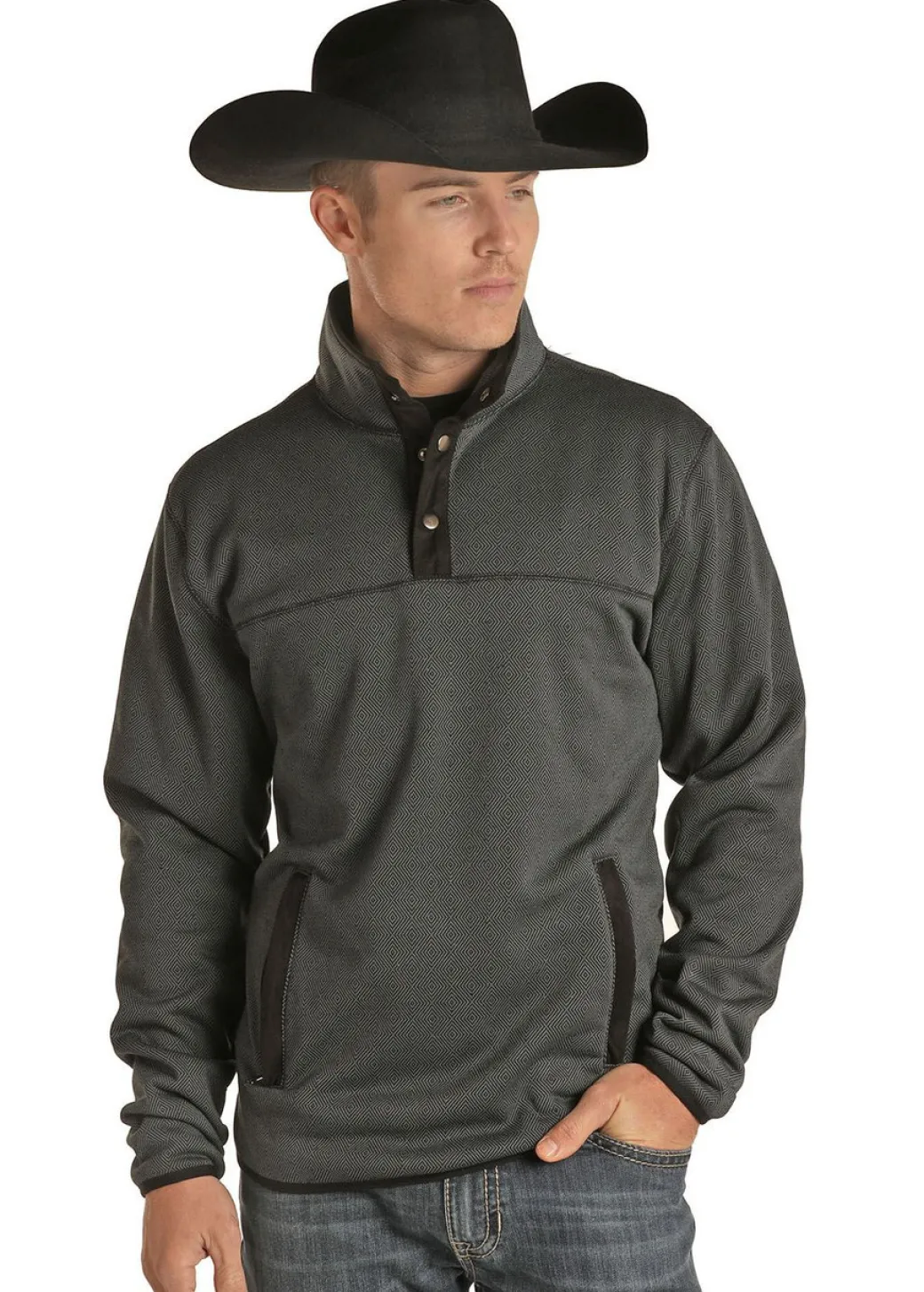 Men's Powder River Jacquard Fleece Pullover