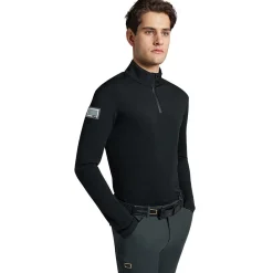 Men's Rider's Gene Jersey Fleece 1/4 Zip LS Shirt