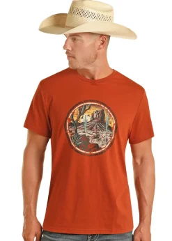 Men's Rock & Roll Denim Desert Graphic Tee