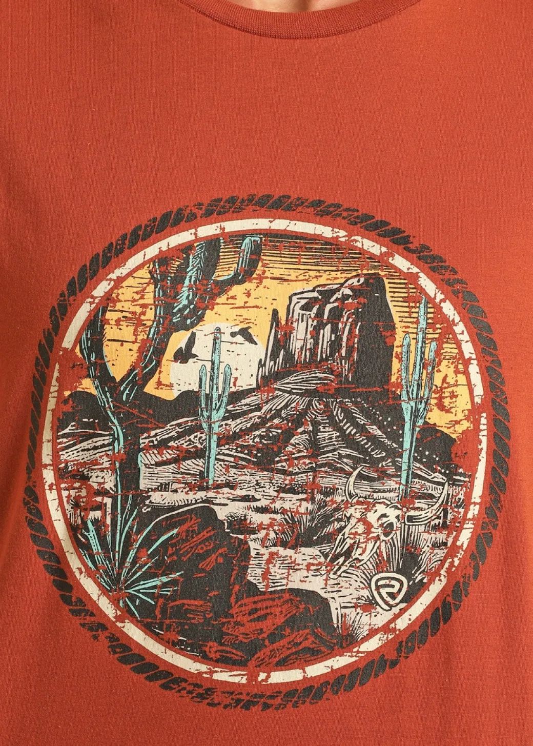 Men's Rock & Roll Denim Desert Graphic Tee