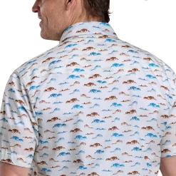 Men's Roper Desert Cliffs Print SS Snap Shirt