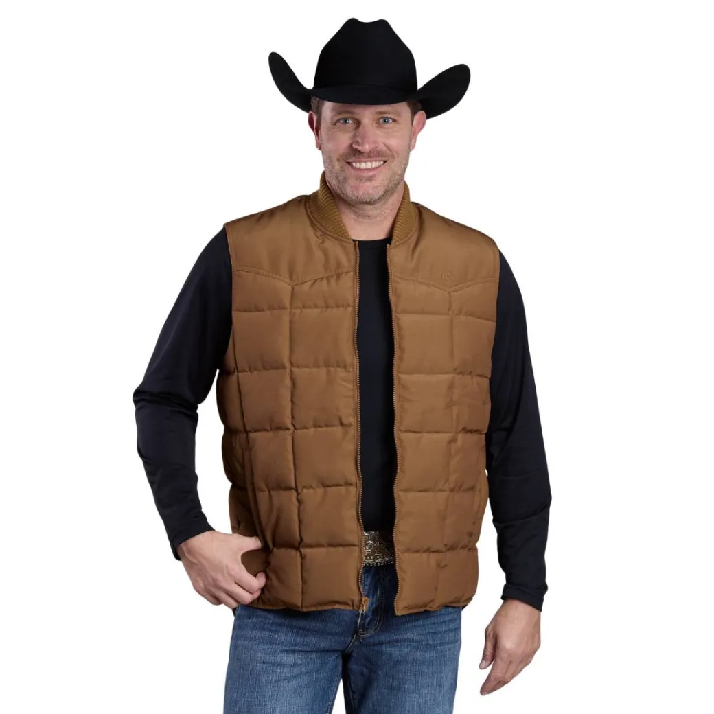 Men's Roper Quilted Canvas Western Vest