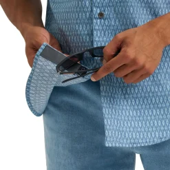 Men's Wrangler ATG Ombré Blue Hike Shirt