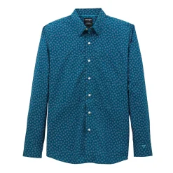 Men's Wrangler CoJo Ink Blue Paisley LS Shirt
