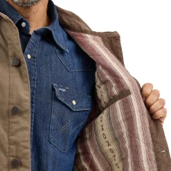 Men's Wrangler Flannel Lined Canvas Barn Coat