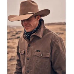 Men's Wrangler Flannel Lined Canvas Barn Coat