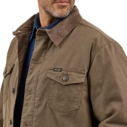 Men's Wrangler Flannel Lined Canvas Barn Coat