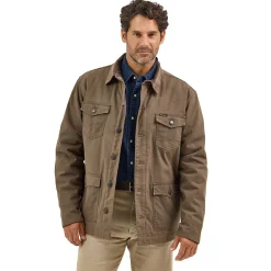 Men's Wrangler Flannel Lined Canvas Barn Coat