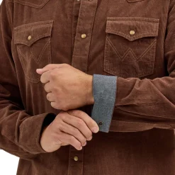Men's Wrangler Retro Corduroy Long Sleeve Shirt