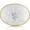Montana Silversmiths Small 2-Tone Engraved Buckle