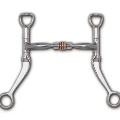 Myler Comfort Snaffle w/ Roller Flat Shank Bit
