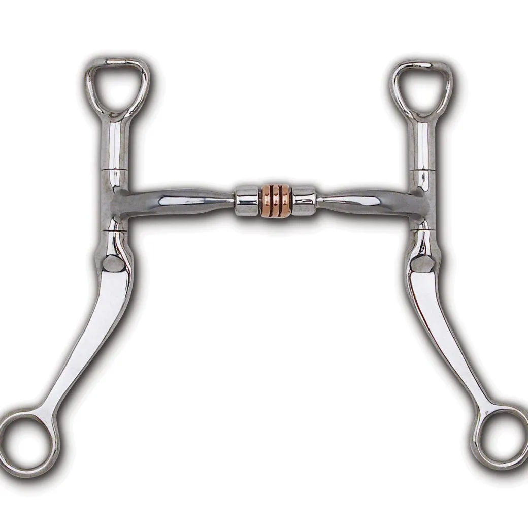 Myler Comfort Snaffle w/ Roller Flat Shank Bit