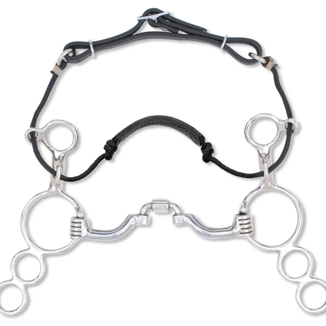 Myler 3-Ring Combination Sweet Iron Correctional Ported Barrel - MB 41PB - Level 2-3