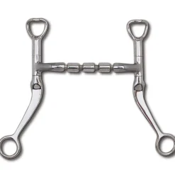 Myler Triple Barrel Mullen Mouth Flat Shank Bit