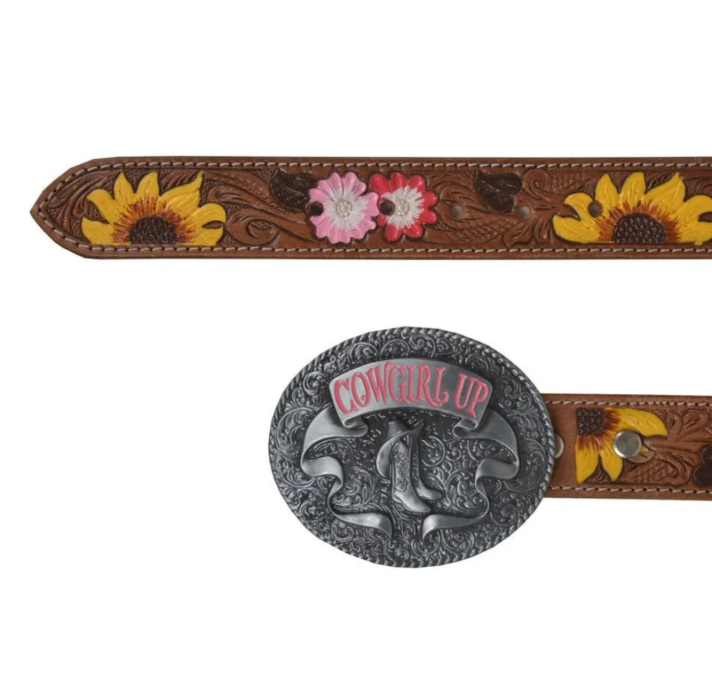 Myra Bouquet Hand Tooled Leather Belt