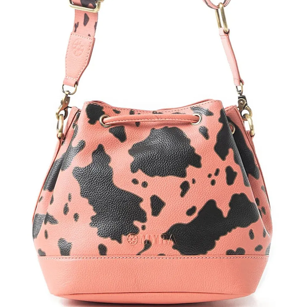 Myra Ranch Holstein Heritage Bucket Bag