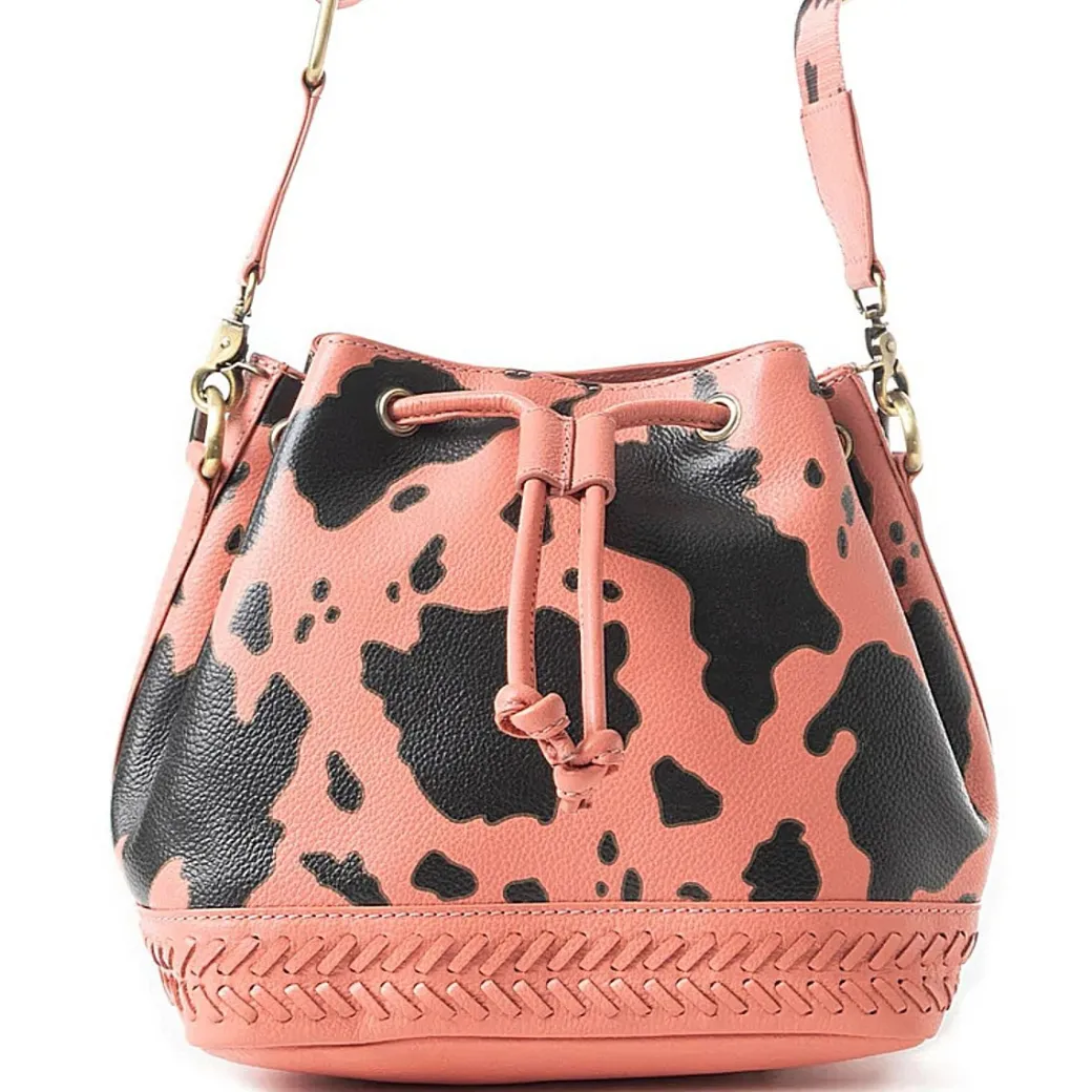 Myra Ranch Holstein Heritage Bucket Bag