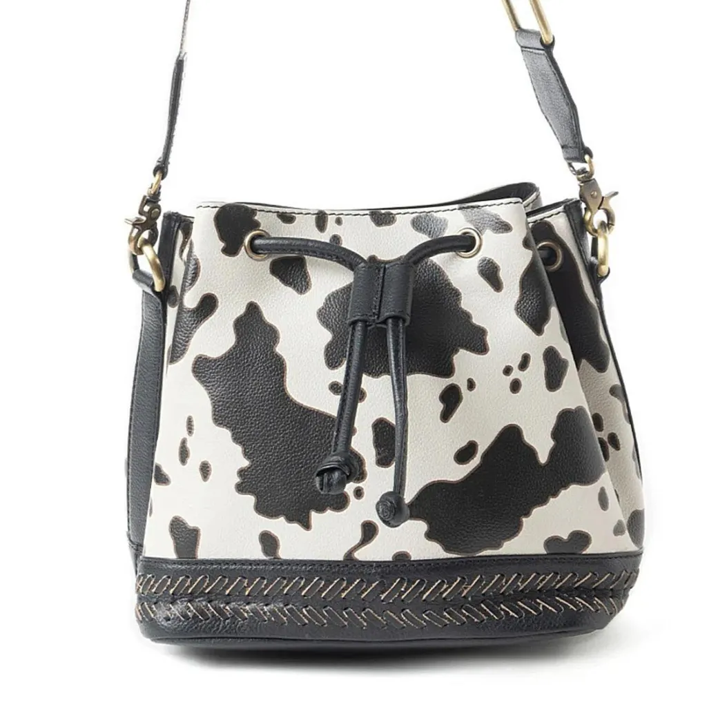 Myra Ranch Holstein Heritage Bucket Bag