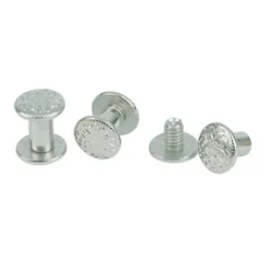 Nickel Brass Floral Chicago Screw Pack