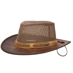 Outback Wagga Wagga Mesh Leather Hat
