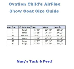 Ovation Child's AirFlex Show Coat