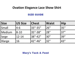 Ovation Elegance Lace Show Shirt Short Sleeve