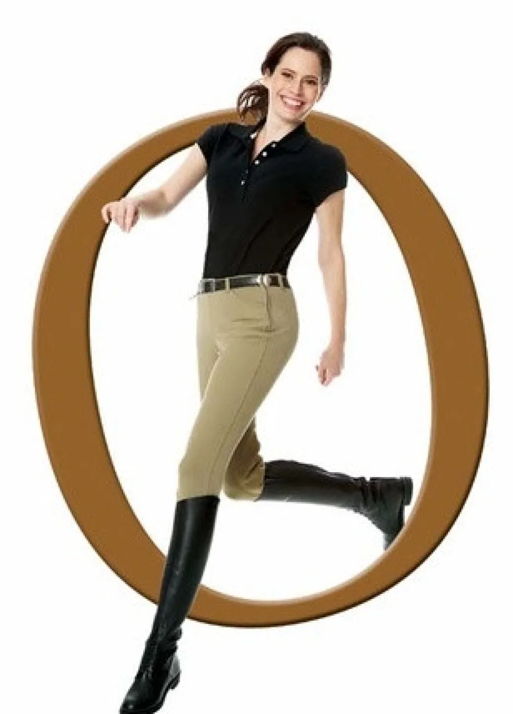 Ovation Euroweave Side Zip Breeches for Girls