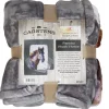 Pancho Horse Plush Sherpa Throw Blanket