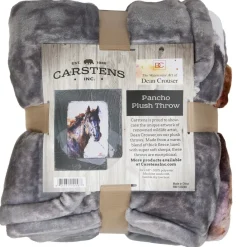 Pancho Horse Plush Sherpa Throw Blanket
