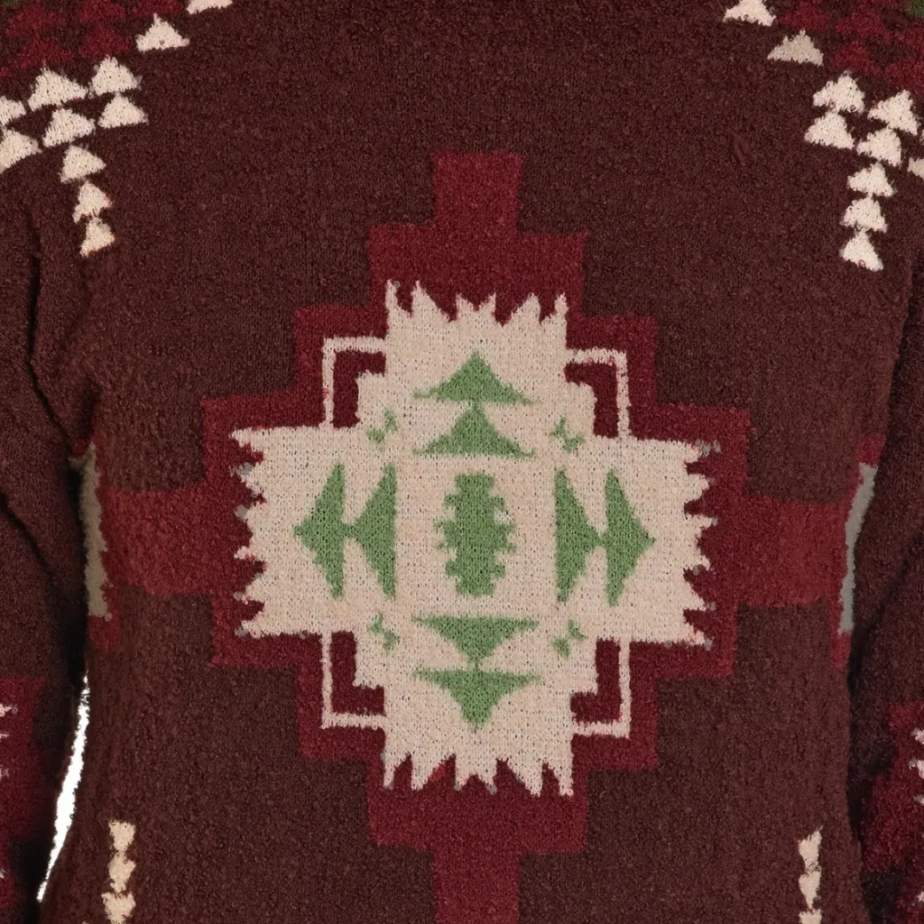 Panhandle Bouclé Aztec Sweater