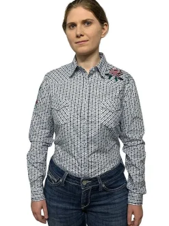 Panhandle Flex Embroidered Print LS Shirt