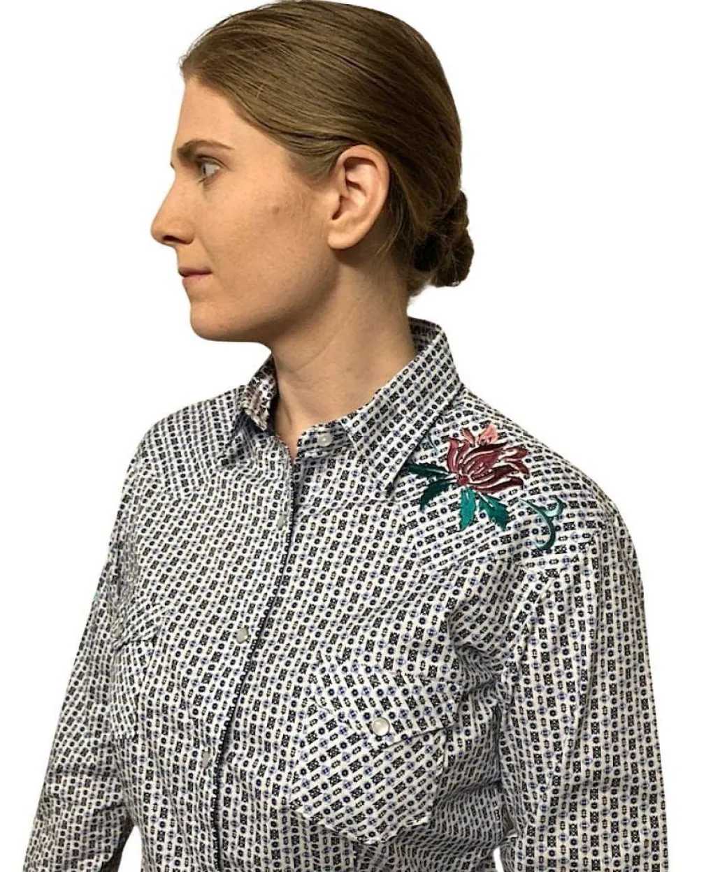 Panhandle Flex Embroidered Print LS Shirt