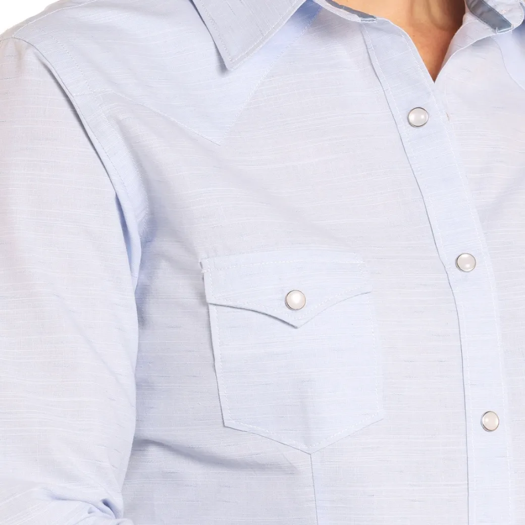 Panhandle Light Blue LS Snap Shirt