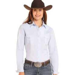 Panhandle Light Blue LS Snap Shirt