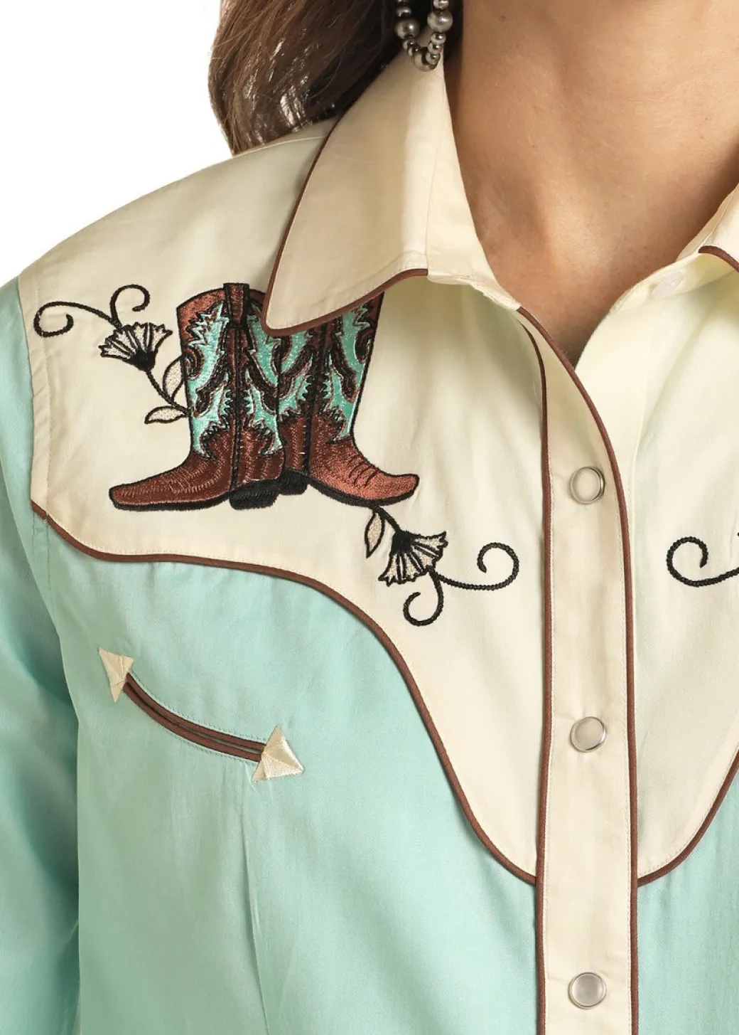 Panhandle Retro Boots Snap Shirt