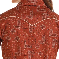 Panhandle RS Flex Bandana Print LS Shirt