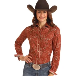 Panhandle RS Flex Bandana Print LS Shirt