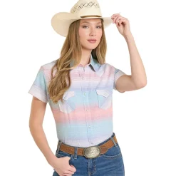Panhandle Stretch Stripe 2-Pocket SS Shirt