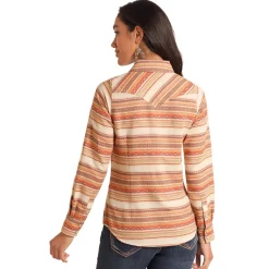 Panhandle Woven Stripe Snap Shirt
