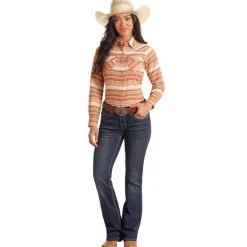 Panhandle Woven Stripe Snap Shirt