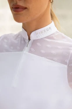 Pikeur Flocked Logo Short Sleeve Show Shirt
