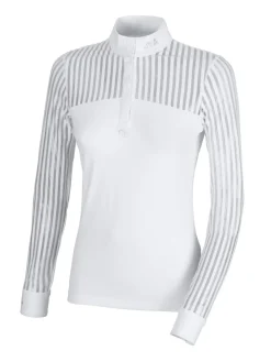 Pikeur Mesh Stripe Long Sleeve Show Shirt