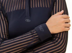 Pikeur Mesh Stripe Long Sleeve Show Shirt