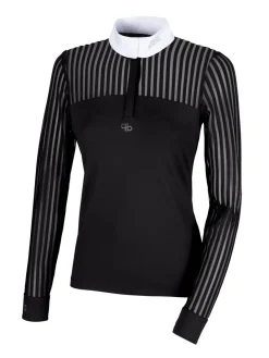 Pikeur Mesh Stripe Long Sleeve Show Shirt
